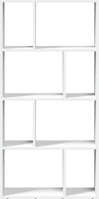 vidaXL Βιβλιοθήκη Λευκή 60x20x120,5 εκ. από Τεχνητό Ξύλο