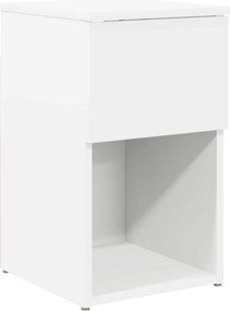 vidaXL Ντουλάπι κρεβατιού 2 τεμ. Λευκό 29 x 31,5 x 49 εκ