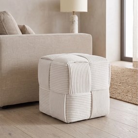 Σκαμπό Scott Home Deco Factory - 36x38cm - Μπεζ
