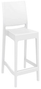 Σκαμπό Μπαρ Maya 65 White 20-0387 44Χ50Χ98cm Siesta Polypropylene