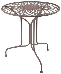 411501 Esschert Design Τραπέζι με Ρετρό Αγγλικό Στιλ Μεταλλικό MF007 Καφέ, 1 Τεμάχιο