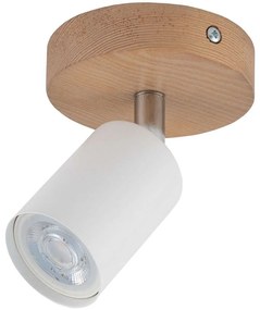 Φωτιστικό Οροφής - Σποτ Top Wood 3294 1xGU10 10W 10x14cm White TK Lighting