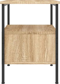 vidaXL Κομοδίνα 2 τεμ. Sonoma Δρυς 34 x 36 x 50 εκ. από Επεξεργ. Ξύλο