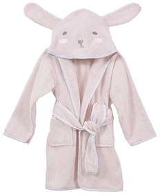 Μπουρνούζι Βρεφικό Lovely Bunny White-Pink Nima