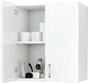 Stewehome Ντουλάπι μπάνιου με καθρέφτη και πόρτες μοντέρνο χωρίς συρτάρια 50x65 cm