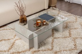 Τραπεζάκι Σαλονιού Γκρι BISURE 105x65x30