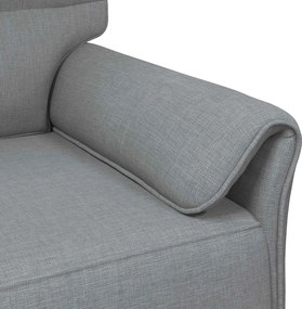 vidaXL Σετ Καναπέ 2 τμχ. Ανοιχτό γκρι Ύφασμα