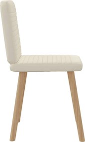 vidaXL Καρέκλες Τραπεζαρίας 4 Τεμ. Λινές