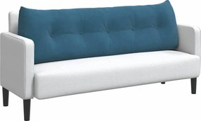 vidaXL Μαξιλάρι Πλάτης Μπλε 160 x 24 x 50 εκ Βελούδο