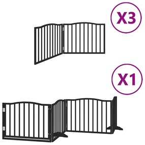 vidaXL Διαχωριστικό Σκύλων/Πόρτα Πτυσσόμενο 10 Πάνελ 800εκ Ξύλο Λεύκας