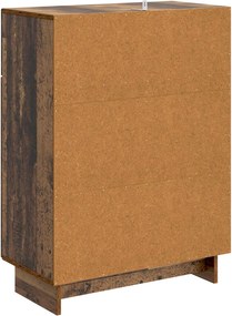 vidaXL Πλαϊνό γραφείο Παλαιωμένο ξύλο 66 x 34,5 x 90 εκ