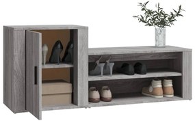 vidaXL Παπουτσοθήκη Γκρι Sonoma 130x35x54 εκ. από Επεξεργασμένο Ξύλο