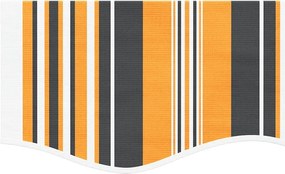 vidaXL Τεντόπανο Ανταλλακτικό Ριγέ Πολύχρωμο 4,5x3 μ.