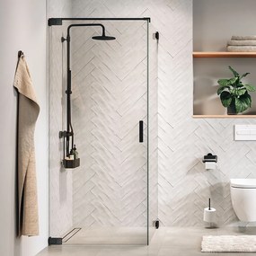 Tiger 2-Store Ράφι κρεμαστό για Βρύση Ντους 25 cm Black 800376