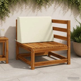 vidaXL Μαξιλάρι πλάτης SOEST 100% Πολυεστέρας Κρεμ 60 x 20 x 40 cm