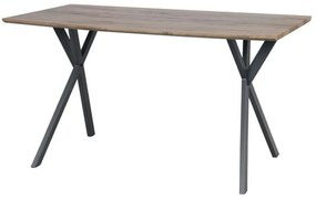 Τραπέζι T-1095 160x90x76cm 617-92-066 Mdf,Μέταλλο