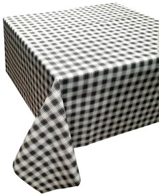 Τραπεζομάντηλο ΚΟΜΒΟΣ Καρό Polycotton Design-1 Grey 140x140