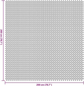vidaXL Χαλκάκι Σκηνής Ανθρακί 200 x 200 cm Πολυεστέρας