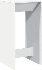 vidaXL Τραπέζι Μπαρ Λευκό 51x50x103,5 εκ. Επεξ. Ξύλο