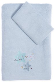 Πετσέτες Βρεφικές Explore The Universe (Σετ 2τμχ) Light Blue Nef-Nef Homeware Towels Set 70x140cm 100% Cotton