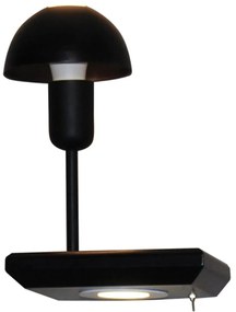 Φωτιστικό Τοίχου Rowan HL-3596 SL1 77-4410 20x15x25cm 1xE27 60W Black Homelighting