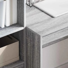 vidaXL Γραφείο Γκρίζο Σονομα 90 x 50 x 76 εκ.