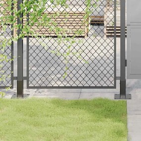 vidaXL Βάσεις στύλων τετράγωνες 4 τεμάχια Χάλυβας με επικάλυψη σκόνης