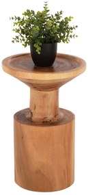 ΤΡΑΠΕΖΙ ΒΟΗΘΗΤΙΚΟ BERMAL HM9889 ΜΑΣΙΦ ΞΥΛΟ SUAR ΣΕ ΦΥΣΙΚΟ Φ30x46Υεκ.