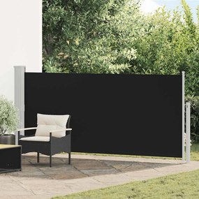 vidaXL Σκίαστρο Πλαϊνό Συρόμενο Μαύρο 140 x 300 εκ.