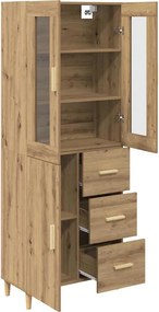 vidaXL Highboard Artisan Oak 34,5 x 34 x 180 εκ. Επεξεργασμένο ξύλο