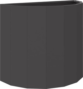 vidaXL Γλάστρα Μαύρο 60 x 30 x 50 εκ. Ατσάλι