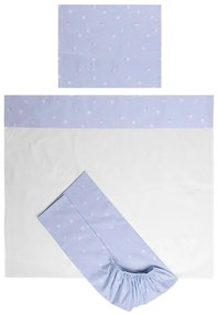 LORELLI ΣΕΤ ΒΡΕΦΙΚΑ ΣΕΝΤΟΝΙΑ ΚΟΥΝΙΑΣ TINY DREAM TRIO 60/120 TRAIN BLUE 20801196002