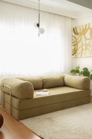 3-Seat Sofa-Bed Nook - Khaki Khaki