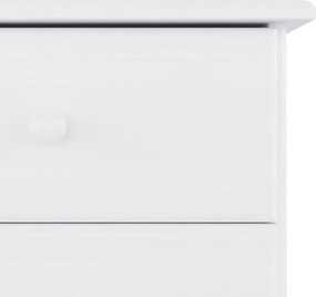 vidaXL Ντουλάπι ALTA Λευκό 77 x 35 x 73 εκ. από Μασίφ Ξύλο Πεύκου
