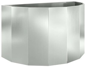 vidaXL Γλάστρα Ασημί 90 x 45 x 50 εκ. Επικαλυμμένος Χάλυβας