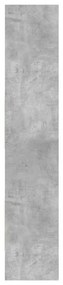 vidaXL Βιβλιοθήκη Γκρι Σκυροδέματος 40 x 35 x 180 εκ. από Επεξ. Ξύλο