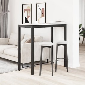 vidaXL Τραπέζι μπαρ Λευκό 110 x 55 x 105 εκ. Στερεά ξυλεία πεύκου