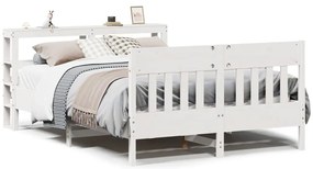 vidaXL Σκελετός Κρεβ. Χωρίς Στρώμα Λευκό 120x200 εκ Μασίφ Πεύκο
