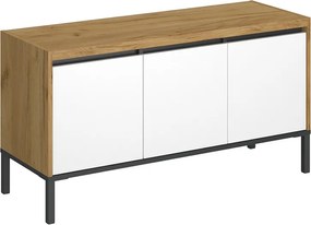 Έπιπλο Τηλεόρασης Palmor Χρυσό Δρυς-Λευκό 113.5x40x60cm