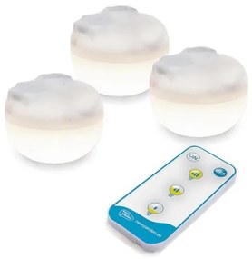 Σετ Λαμπτήρων Επαναφορτιζόμενων 3xLED 3000K Cherry LUMCHE060BXWLNW New Garden-LUMCHE060BXWLNW-Λευκό LUMCHE060BXWLNW