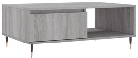 vidaXL Τραπεζάκι Σαλονιού Γκρι Sonoma 90x60x35 εκ. Επεξεργασμένο Ξύλο