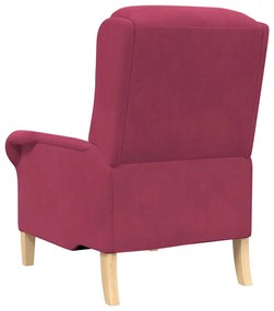 vidaXL Πολυθρόνα Μπορντό 76 x 94 x 102 εκ Βελούδο