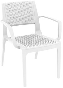 Siesta   Capri White* Armchair  metax-01-00-0750 διάστ.62.0000 x 58.0000 x 82.0000