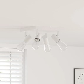 vidaXL Σποτ οροφής Λευκό 26.5 x 26 x 11.5 εκ Ατσάλι