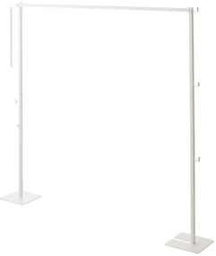 Κρεμάστρα Δαπέδου Αναδιπλούμενη YMZK6619 25x175x160cm White Yamazaki Ατσάλι,Πολυπροπυλένιο