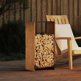 vidaXL Ράφι για καυσόξυλα 40x30x80 cm Ατσάλι σκληρυθέν στον αέρα