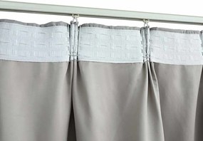 vidaXL Κουρτίνες Συσκότισης με Γάντζους 2 τεμ. Γκρι 140 x 245 εκ.