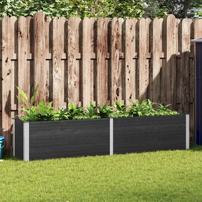 vidaXL Ζαρντινιέρα Υπερυψωμένη Γκρι 250 x 50 x 54 εκ. από WPC