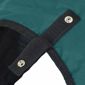 vidaXL Σαμάρι Ίππου Σκούρο πράσινο και μαύρο 115 cm Πολυεστέρας
