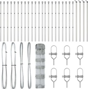 vidaXL Στύλος Περιφράξεων Γαλβανισμένο 50 x 0,8 m Ατσάλι